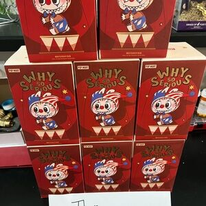 Pop Mart Why So Serious Stuffed Animal - Red and White